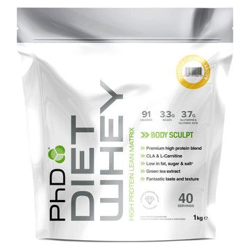 Diet Whey Protein Powder - Vanilla Crème (1Kg)
